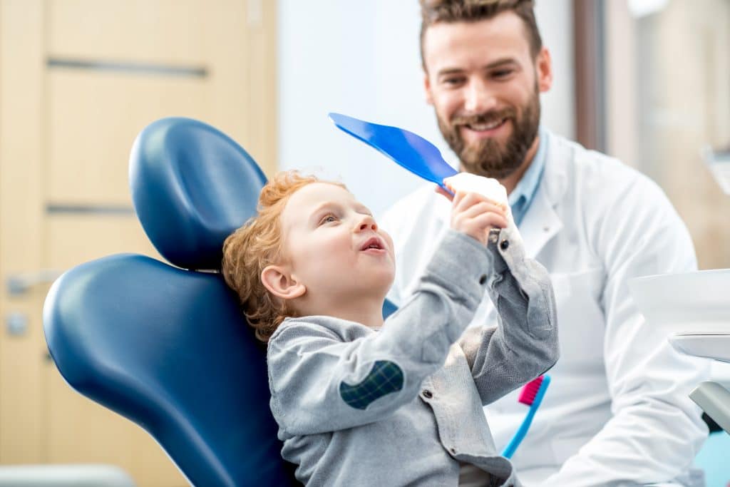 Young Boy at Dentist