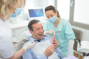 Man at Dentist